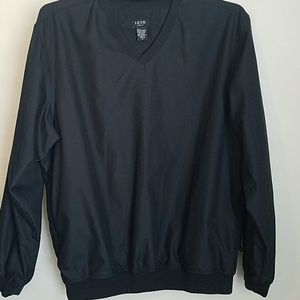 Izod golf men V neck black pullover , sz M
